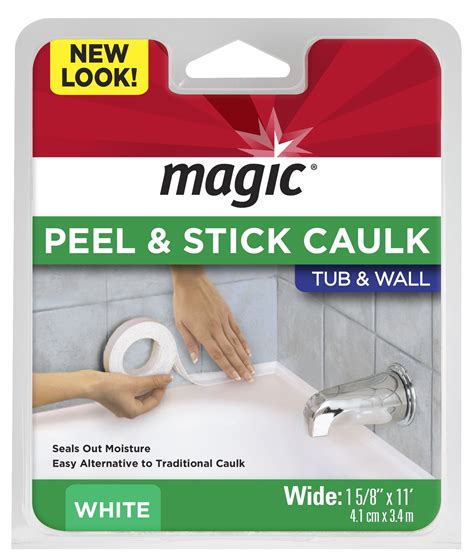 The Ultimate Solution to a Beautiful and Watertight Tub Surround: Magic Peel Caulk Strip Tub